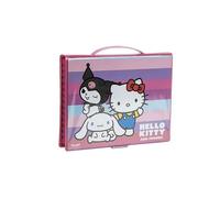 Set de Papelería Coloreable Hello Kitty - Estuche Escolar Completo con Rotuladores, Lápices de Colores y Accesorios Temáticos para Niñas Fans del Personaje Más Tierno de Sanrio