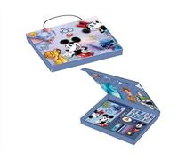 Set de Papelería de Disney 100 - Incluye Lapiceros de Colores, Subrayador, Bolígrafo, Pegatinas, Marcapáginas, Estuche y Cuadernillo - Accesorios de Papelería - Producto Original Diseñado en España
