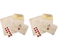 Set de papelería Hogwarts Acceptance Letter - Producto oficial Harry Potter, incluye 10 sobres, 20 hojas de papel y 10 sellos de cera, accesorios para escritorio (Paquete de 2)