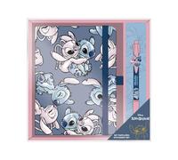 ARTESANÍA CERDÁ Set de papelería Inspirado en Stitch – Azul 23×24×3 cm, con cuaderno y bolígrafo