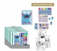Set de papeleria inspirado en stitch - color azul - 30 x 30 x 2.5 cm -