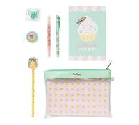 Grupo Erik Super set de papelería Pusheen Foodie Collection - Estuche escolar con material escolar/Pack material escolar - Kit material escolar