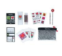 Set de papeleria keith haring : estuche con material escolar - kit pap