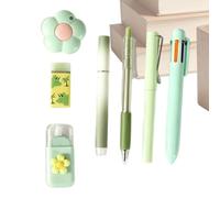 Set de Papelería para Mujer con Borrador, Cinta Correctora, Subrayador y