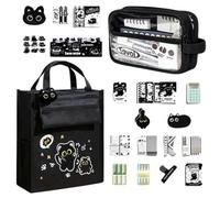 Set De Papelería Para Niñas Kit Organizador De Papelería Gran Capacidad