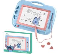 Set De Papelería Pizarra Magnética Stitch - Kit Infantil con Letras Magnéticas, Pizarra Borrable y Marcadores | Estuche Escolar Creativo de Disney Stitch