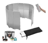 Set de parabrisas Camp Stove 12 placas plegables Estufa de campamento Wantisquel con respiraderos de aire 38.6x9.5 en Alead