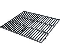 Set de parillas de hierro fundido negro 26x44.5x1.5 cm