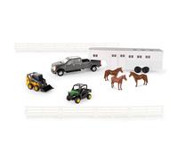 Set de pasatiempos John Deere Tomy 1/32 con caballos