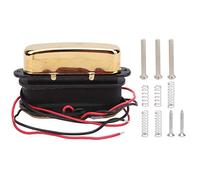 Set de pastillas para guitarra eléctrica TL, pastilla de mástil y puente con imán Alnico 5 y cubierta dorada, diseño sellado en cera para eliminar ruidos, incluye 5 tornillos y