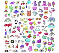 Set de Pegatinas Coloridas, 100+ Calcomanías Decorativas Infantiles, Diseños de Unicornios, Arcoíris, Animales y Dulces, Pegatinas para Niños Infantiles, Stickers