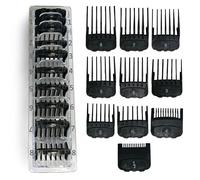 Set de Peines Guía Magnéticos compatible con Wahl - 10 Piezas (de 1.5 mm a 25 mm) - Compatible con Wahl Magic Clip, Senior, Balding, Super Taper y Más + Estuche Organizador