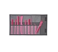 Set De Peines Jaguar A-Line Iónico A599-5 Rosa Metálico Compuesto Por 9 Peines