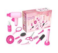 Set De Peluquería Infantil | 14 Piezas Set de Juego de Disfraces y Peinados de imitación | Kit Peluquería Infantil Niños - para Barbería , Hogar, Aire Libre, Viajes Y Juegos De Guardería