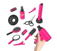 Set De Peluquería Infantil De Juguete con Accesorios | 14 Piezas Disfraces Realistas,Set De Peluquería para Niñas,para arreglo, hogar, Aire Libre, Viajes y Juegos de