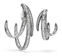 Set de pendientes cuff (3) The Vienna Collection, Pluma, Baño de rutenio OS