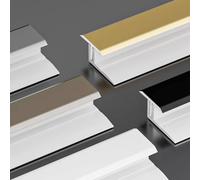 Set De Perfil De Transicion (2 Piezas, 135CM) - Tiras De Cubierta De Piso Aluminio Con Perfil En T, Para Transiciones Entre Baldosas Suelos De Madera Moquetas(Gray,11 * 15.0mm)