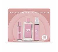 Set de Perfume Mujer Hannibal Laguna Face To Face 3 Piezas