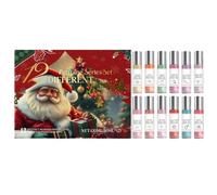Set De Perfumes Navideños - Fragancia Femenina De Larga Duración 3,35 Pulgadas | Set De Regalo De 12 Piezas Colección De Perfumes De 10 Ml - Elegante Selección De Aromas Como Regalo
