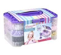 Set de perlas en caja de almacenamiento - morado
