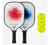 Set de pickleball Franklin Pilot - 2 Palas de fibra de vidrio y 4 pelotas X-40 Talla única