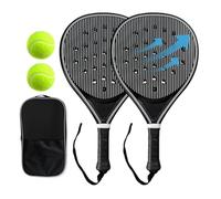 Set de Pickleball | Pala de Fibra de Carbono Ligera y ergonómica | Raqueta de Pickleball | para Mujeres Niños Adultos Juegos Deportivos Práctica Parque Jardín Escuela Vacaciones