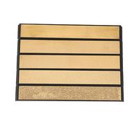 Set de piedra de afilado de cuchillos profesionales Shetstone para herramientas de carpintería de cocina 5 piezas de emery 80 200 600 1000 2000 con base de ABS 23x160 mm