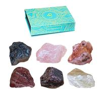 Set de piedras curativas del zodiaco - 6 gemas por cada signo para sanación, meditación y equilibrio energético - Elegante caja de regalo - Calidad premium y producción sostenible (Leo)