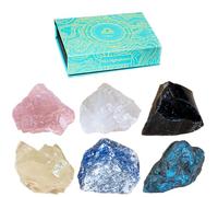 Set de piedras curativas del zodiaco - 6 gemas por cada signo para sanación, meditación y equilibrio energético - Elegante caja de regalo - Calidad premium y producción sostenible (Libra)