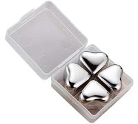 Set de piedras de whisky de forma cuadrada de acero inoxidable Rocas de enfriamiento reutilizables Piedras de hielo Regalo para amantes de whisky