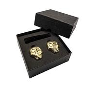 Set de piedras de whisky en forma de calavera de acero inoxidable Rocas de enfriamiento reutilizables Piedras de hielo Regalo para amantes de whisky