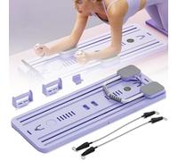 Set de Pilates Reformer, Entrenador de Abdominales, Rueda de Ejercicios for Abdominales, Tabla de Ejercicios for Abdominales, Equipo de Ejercicios Abdominales(Purple)