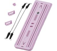 Set de Pilates Reformer Lhanel: Tabla Plegable Multiusos for el hogar, Equipo Deslizante con Temporizador(Pink)