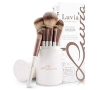 Set de Pinceles de Maquillaje de Luvia, Prime Vegan, Kit de Brochas de Maquillaje Con Porta Pinceles y Estuche de para Pinceles Cosméticos