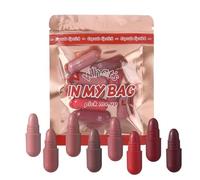 Set de Pintalabios de Viaje - Barra de Labios Mate Portátil y Bálsamo - Bálsamo Labial Largo Duración,Para Mujeres Adolescentes Novias Bodas Uso Diario Verano Hogar
