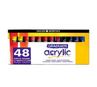 Set de Pintura Acrílica DALER ROWNEY Graduate, con 48 Tubos de Colores Surtidos (48 x 22 ml)