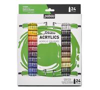 Set De Pintura Acrílica Pebeo Studio De 24 Tubos De 12ml Colores A Base De Agua