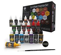 Set de pintura Citadel Space Marines - 20 colores de 18 ml con pincel - Pinturas para miniaturas de ciencia ficción - Set de inicio para pintores del ejército
