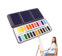 Set de Pintura de Acuarela Estuche metálico portátil resistente a la