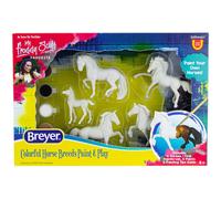 Set de pintura de colores Breyer Horses Stablemates Horse Crazy para razas | Set de 5 piezas | Escala 1:32 | Modelo n. 4234