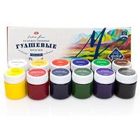 Set de pintura de gouache profesional - Tarros de 12 x 40 ml - Pintura gouache extrafina, clase magistral - Colores de alta calidad - Nevskaya Palitra