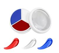 Set de pintura facial 3 en 1, pintura facial y corporal de larga duración para Halloween Navidad Acción carnaval, maquillaje divertido para pintar la cara de zombi vampiro esqueleto o payaso