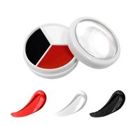 Set de pintura facial 3 en 1, pintura facial y corporal de larga duración para Halloween Navidad Acción carnaval, maquillaje divertido para pintar la cara de zombi vampiro esqueleto o payaso