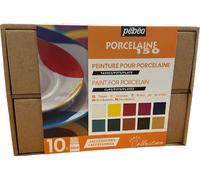 Set De Pintura Pebeo Porcelaine 150 Colección 10x 45ml China Cerámica 758471