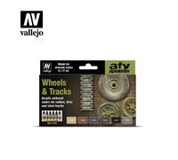 Set De Pintura Ruedas Y Orugas Modelo Air VALLEJO 6x17ml 71213 Maqueta Ch