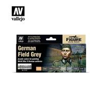Set De Pintura Vallejo 70181 Gris Campo WWII 8 Colores Acrílicos Uniformes