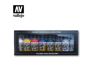 Set De Pinturas Colores Básicos |VALLEJO|71174| 8x17ml Maqueta Char Promo