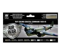 Set De Pinturas RAF&FAA Coastal Command 39-45 |vallejo|71148| 8x17ml Maqueta C