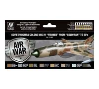 Set de Pinturas Soviet / Ruso Colors Mig-21 "Fishbed From Cold War To 90'sV