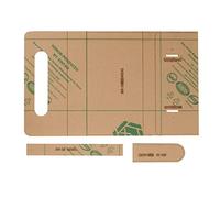Set de plantillas de cuero acrílico transparente, herramienta de manualidades en cuero para hacer a mano carteras y bolsos, alta claridad del 92% de transmisión de luz con guía de